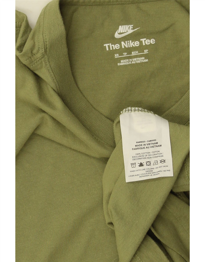 Camiseta masculina NIKE XS verde algodão