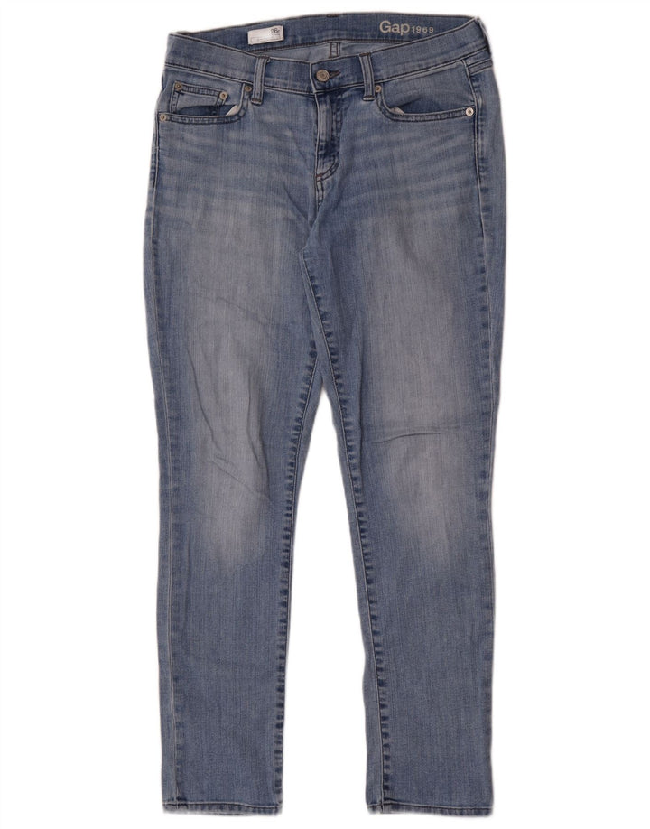 Jeans feminino Gap Girlfriend Slim W26 L29 algodão azul