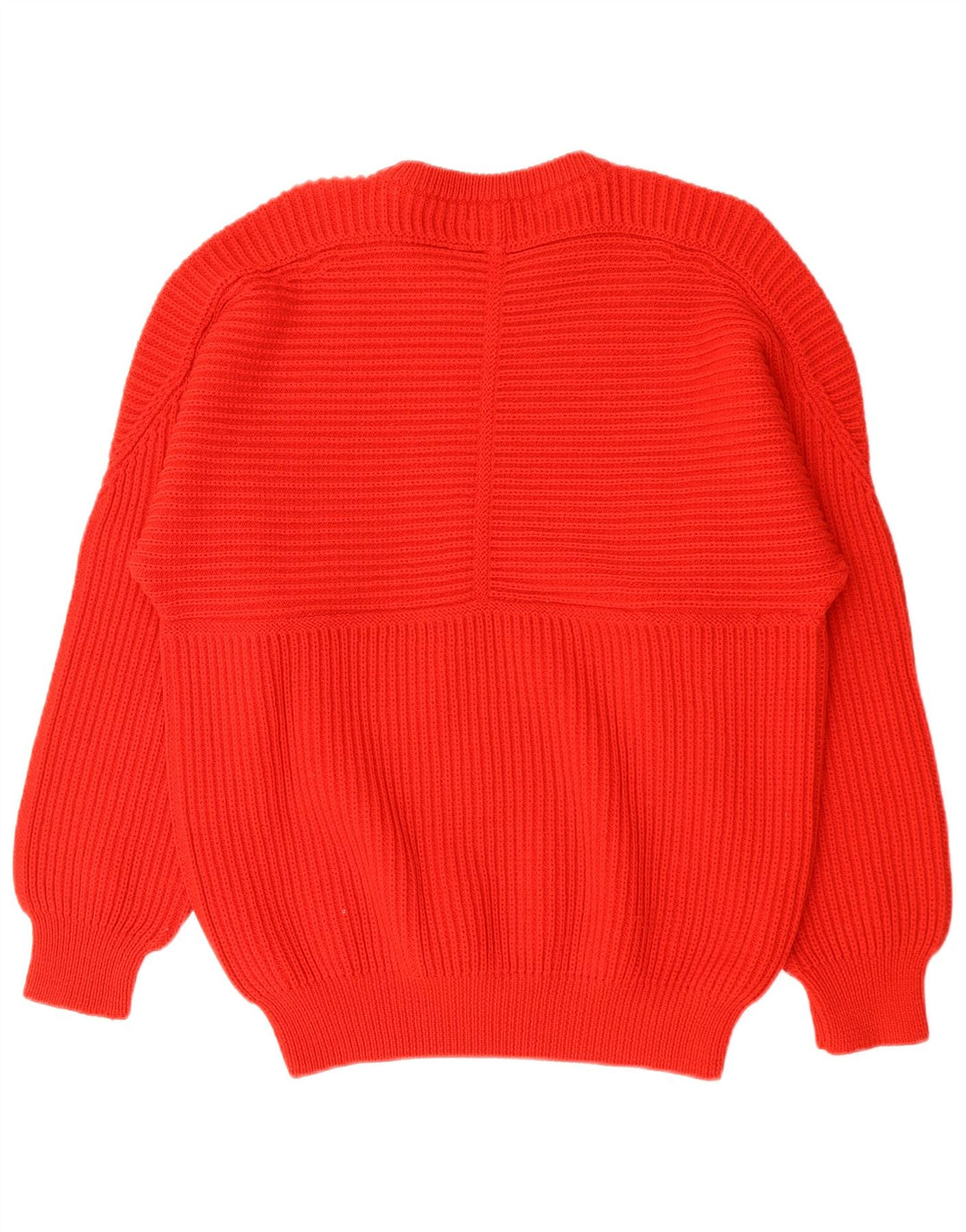 Suéter masculino VINTAGE com gola canoa vermelho médio