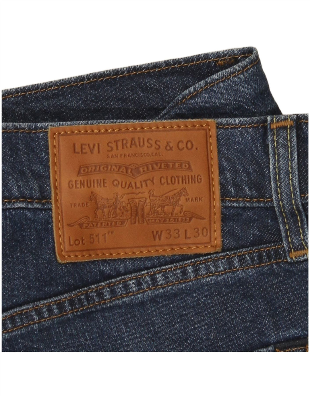 Calça Jeans Levis 511 Slim Masculina W33 L30 Azul Algodão