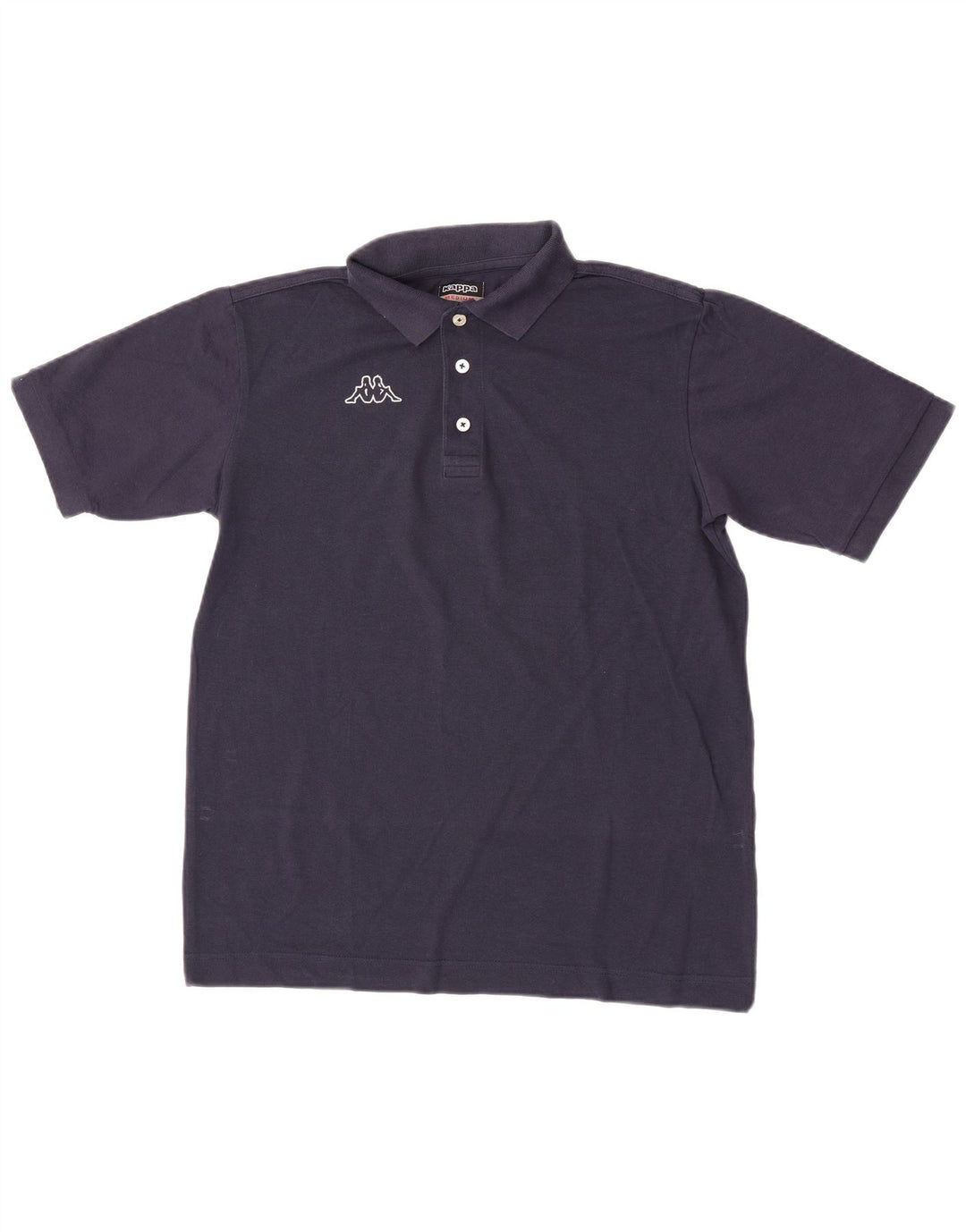 Camisa polo masculina Kappa de algodão azul marinho médio