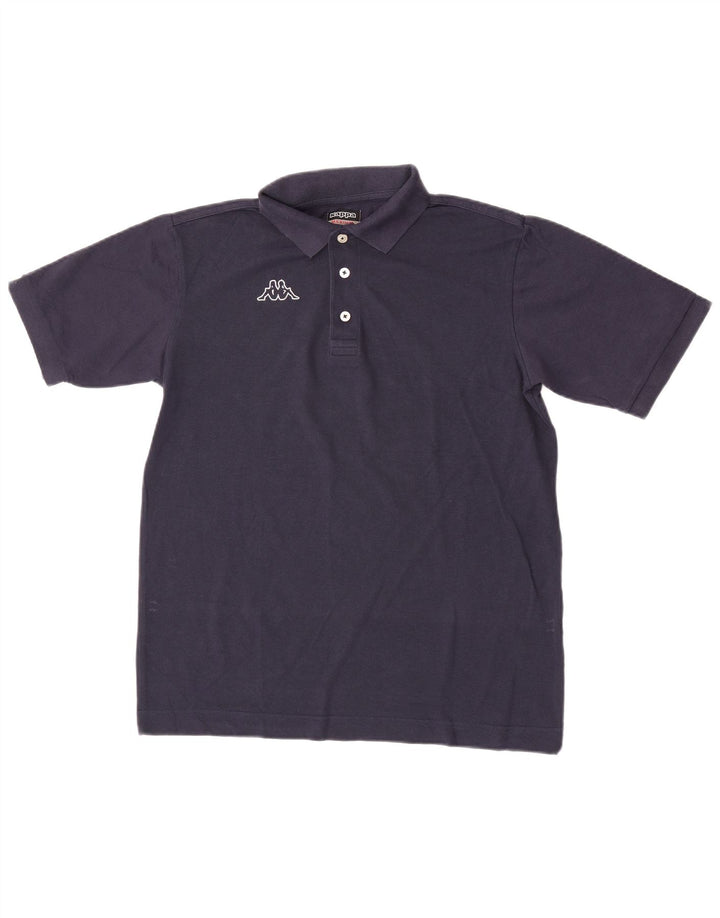 Camisa polo masculina Kappa de algodão azul marinho médio