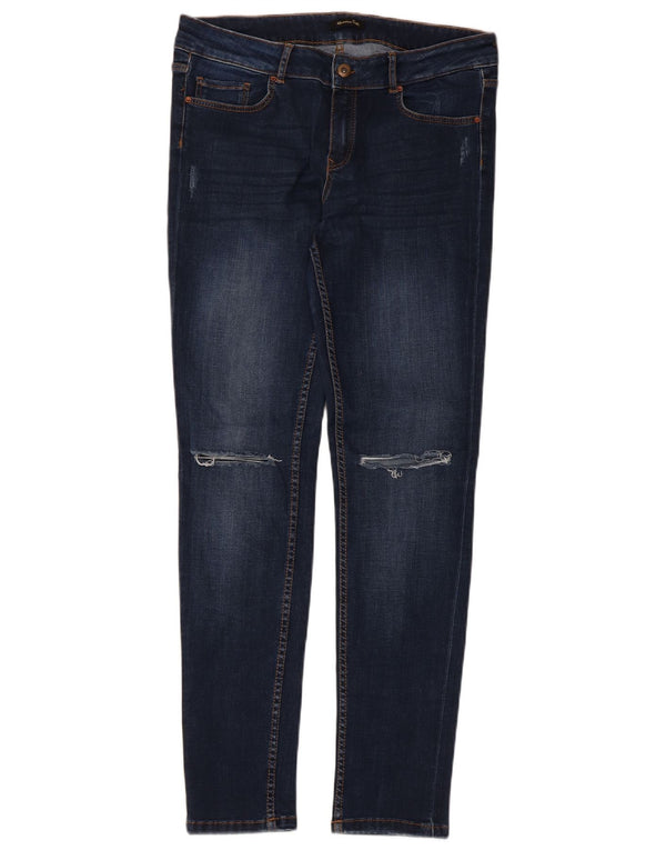 Calça jeans skinny feminina Massimo Dutti EU 42 grande W32 L30 azul marinho
