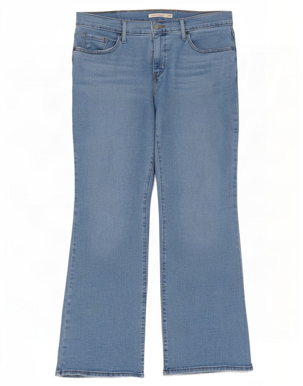 Calça jeans feminina Levi's 315 Shaping Bootcut US 14 XL W34 L31 azul algodão