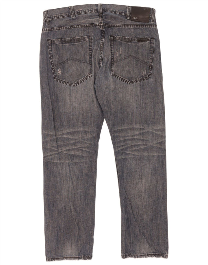 Calça jeans reta masculina Armani Exchange W36 L31 azul