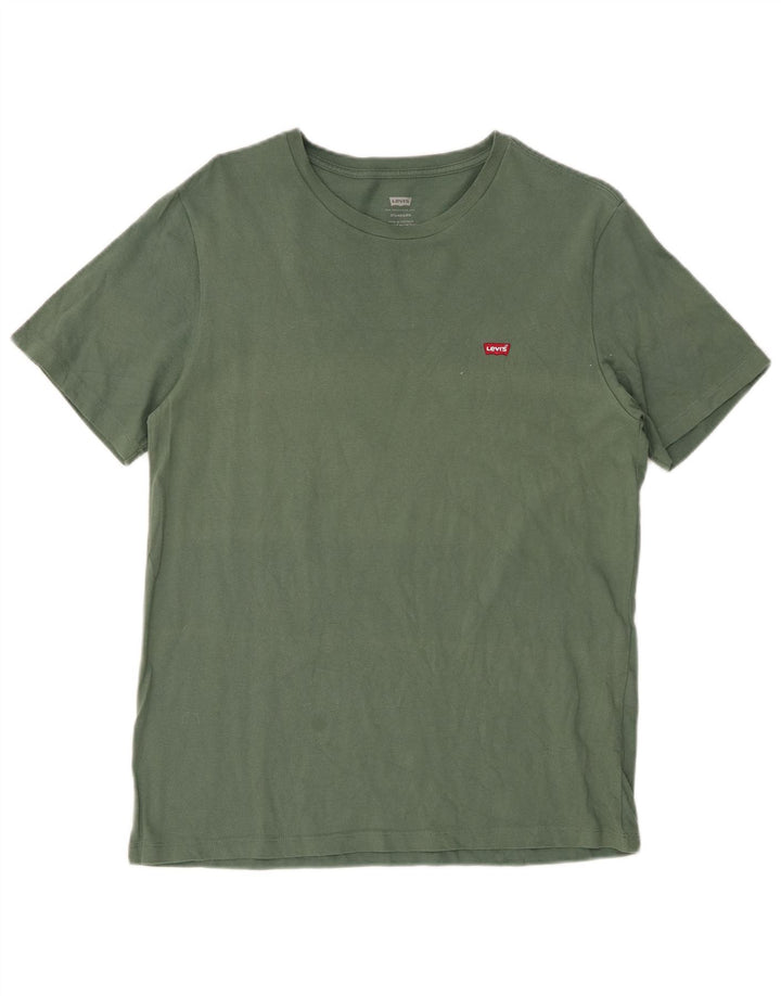 Camiseta masculina padrão LEVI'S algodão verde médio
