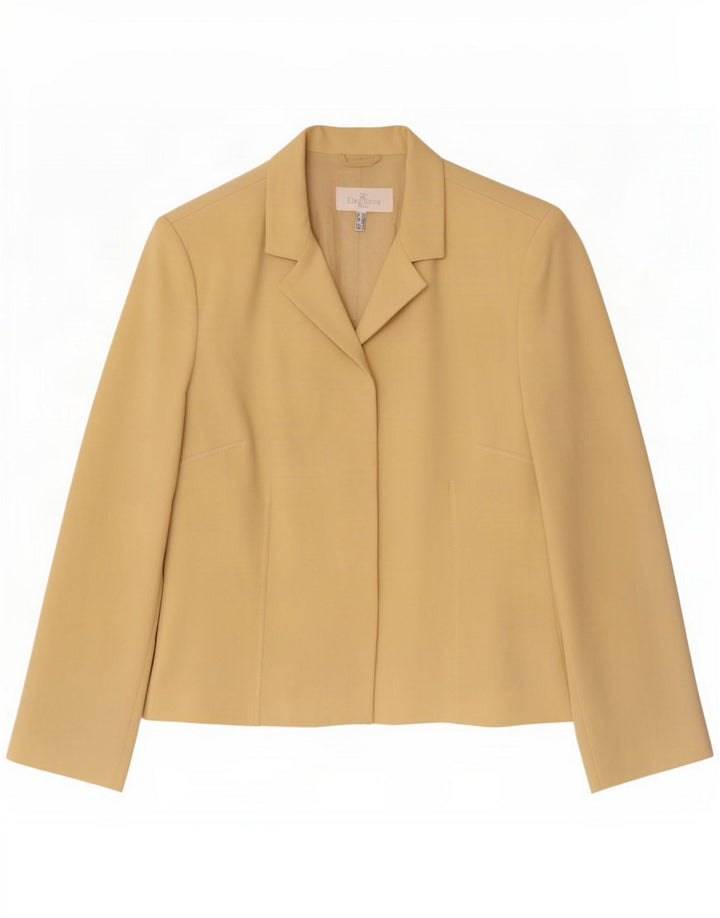 Jaqueta Blazer feminina Elegance Reino Unido 16 Grande Bege