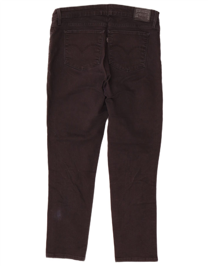 Calça jeans feminina Levi's Slim W32 L26 algodão preto