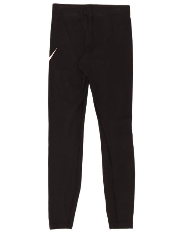 Leggings Nike Femininas Graphic UK 8 Pequenas Algodão Preto