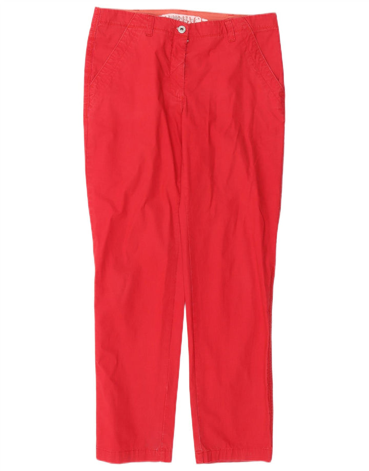 Calça chino feminina MURPHY & NYE W30 L29 algodão vermelho