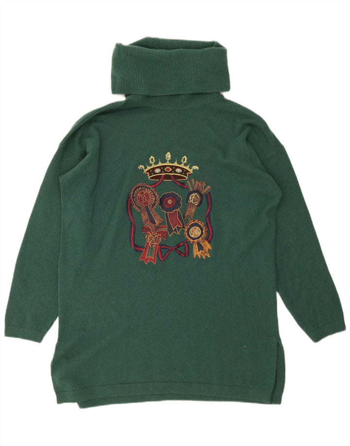 Vestido feminino Les Copains com estampa oversized IT 40 pequeno verde
