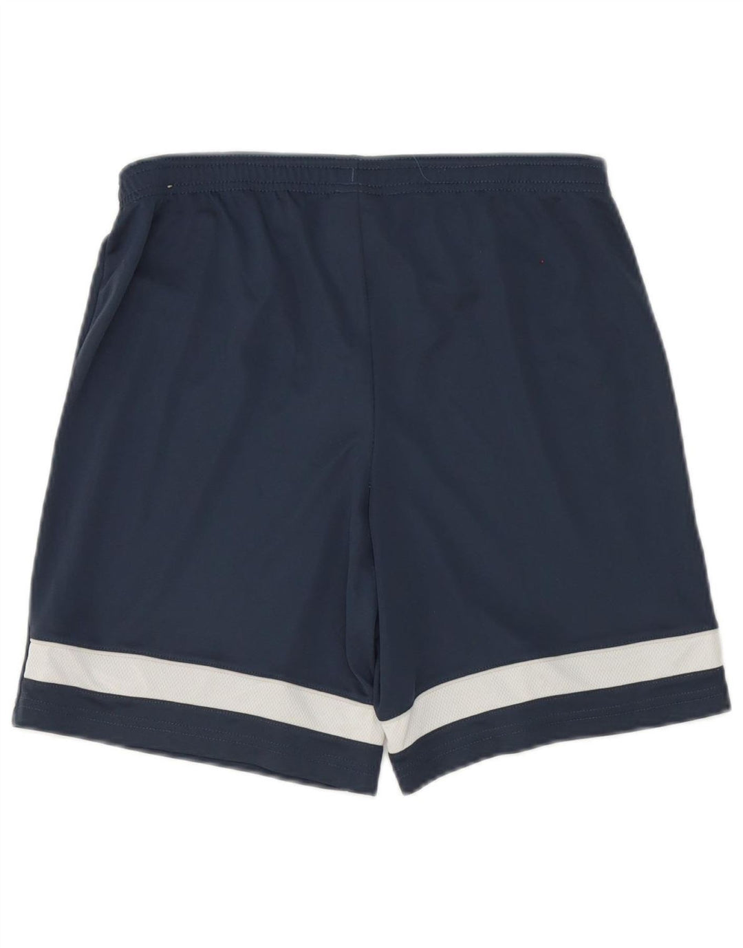 Shorts esportivos masculinos Nike Dri Fit pequenos em poliéster azul marinho
