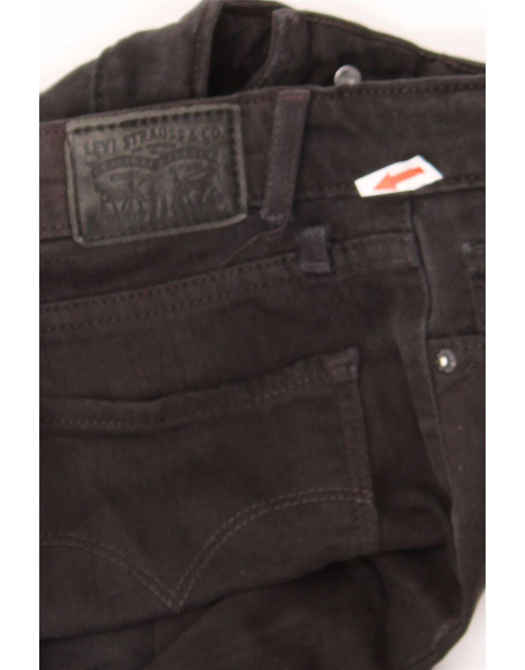 Calça jeans feminina Levi's 712 Slim W26 L30 algodão preto