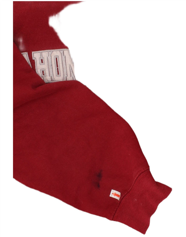 Jumper com capuz gráfico STARTER Boys Oklahoma 8-9 anos algodão vermelho