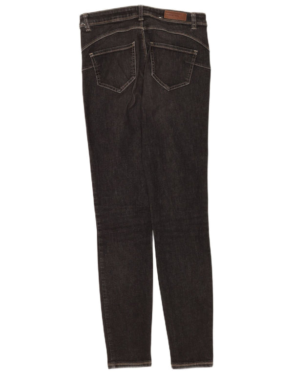 Benetton Jeans Skinny Feminino W27 L30 Cinza Algodão