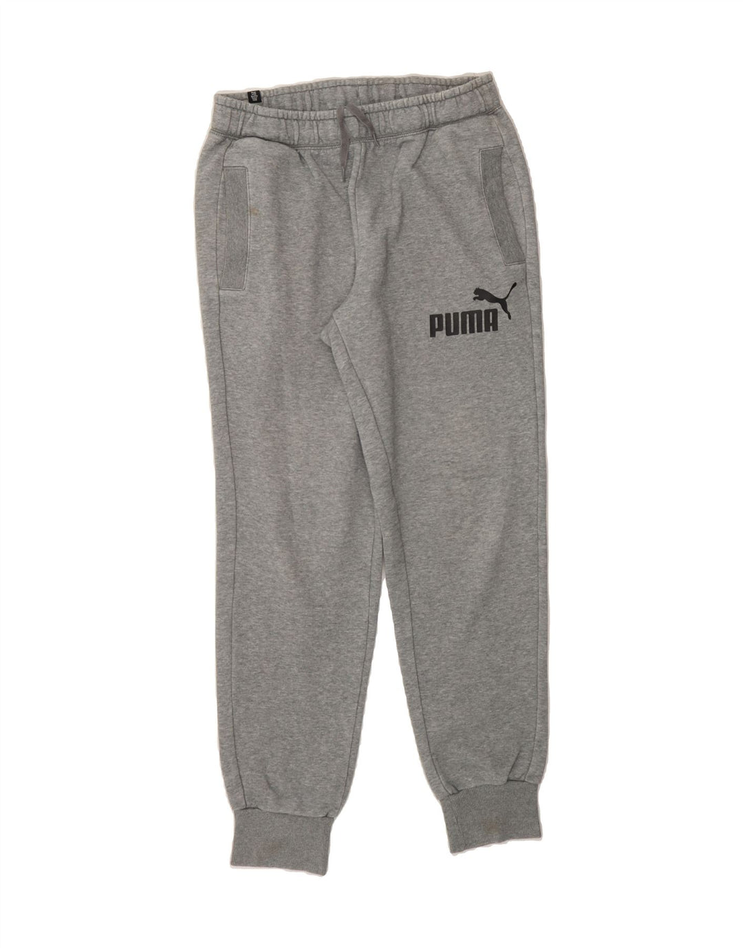 PUMA Mens Graphic Tracksuit Trousers Joggers Medium  Grey Cotton Vintage Puma and Second-Hand Puma from Messina Hembry 