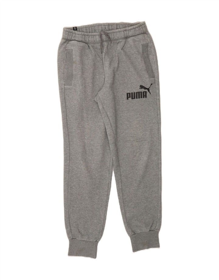 PUMA Mens Graphic Tracksuit Trousers Joggers Medium  Grey Cotton Vintage Puma and Second-Hand Puma from Messina Hembry 