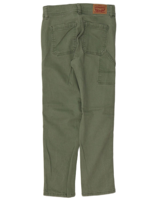 Calça jeans feminina Levi's 724 crop cintura alta reta W25 L25 algodão verde