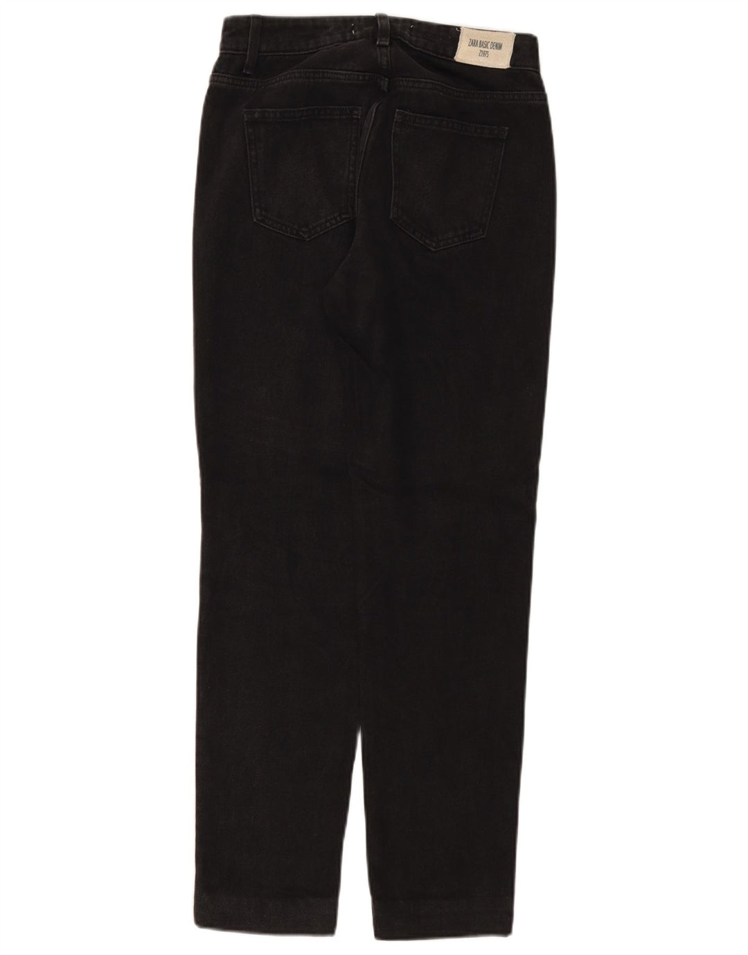 ZARA Jeans Cônicos Femininos EU 34 2XS W24 L28 Preto