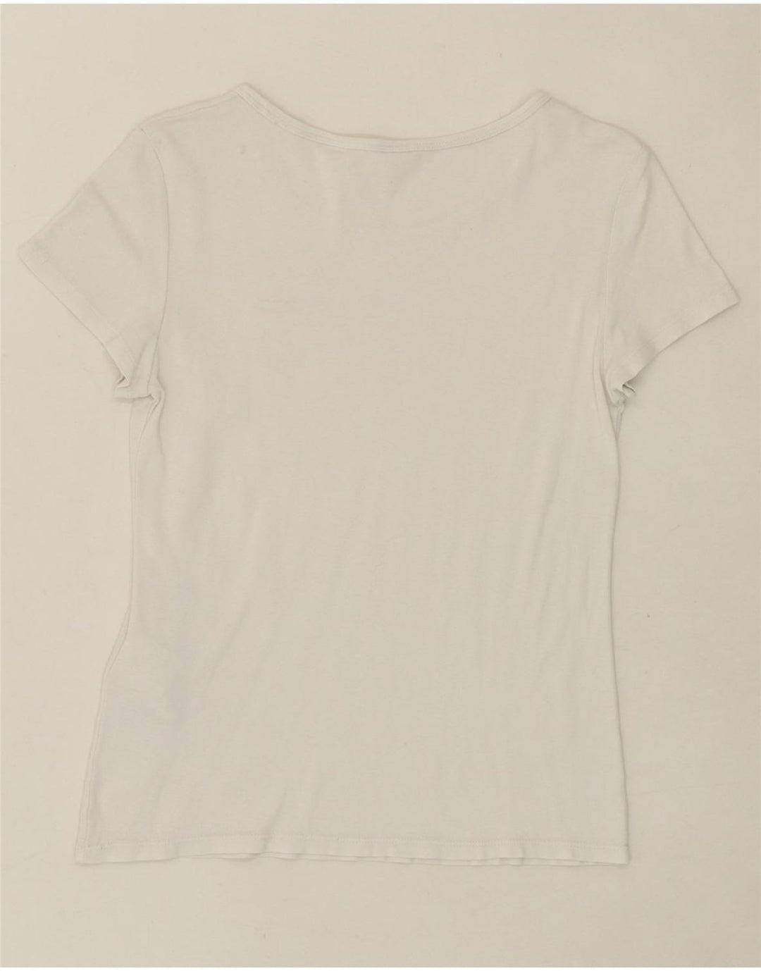 LEVI'S Womens T-Shirt Top UK 12 Medium White Cotton Vintage Levi's and Second-Hand Levi's from Messina Hembry 