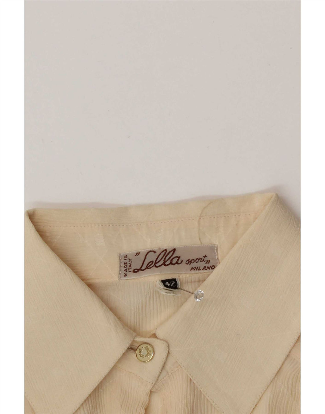 Blusa feminina vintage IT 42 Bege Médio