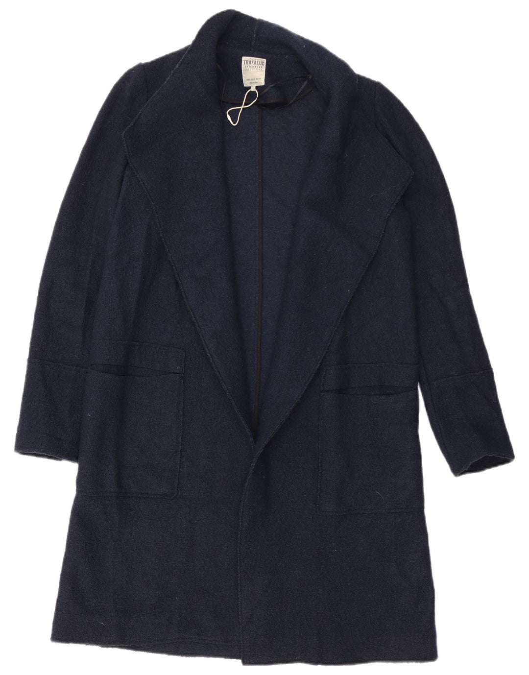 Sobretudo oversized feminino Zara UK 6 XS azul marinho