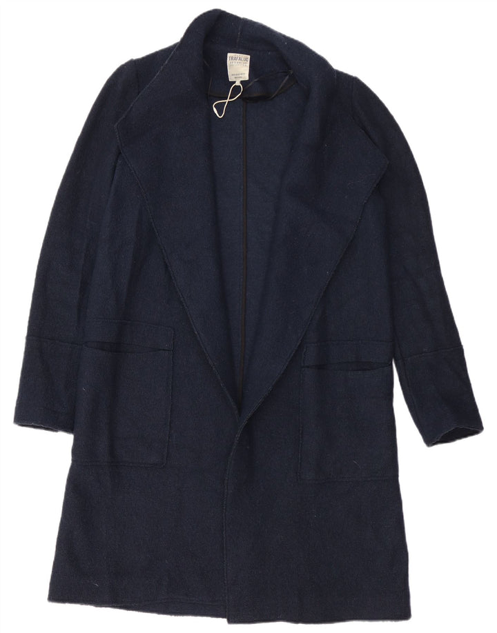 Sobretudo oversized feminino Zara UK 6 XS azul marinho