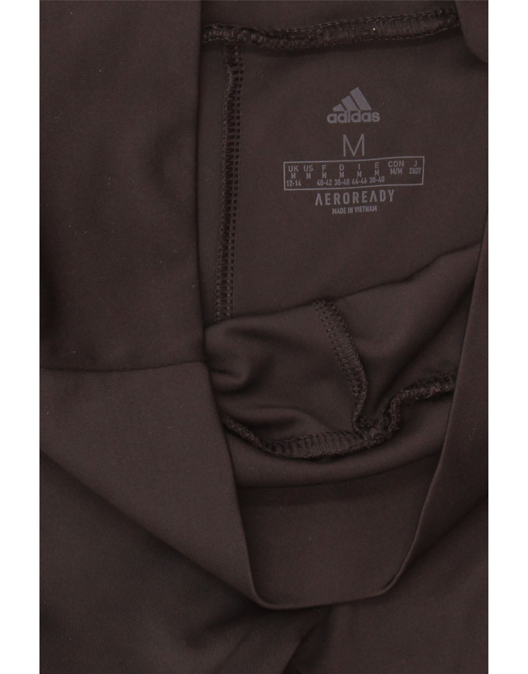 ADIDAS Womens Aeroready Leggings UK 12/14 Médio Preto Poliéster
