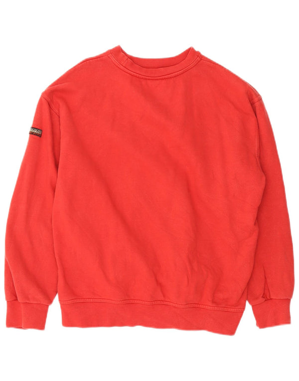 Suéter gráfico masculino Napapijri XS de algodão vermelho
