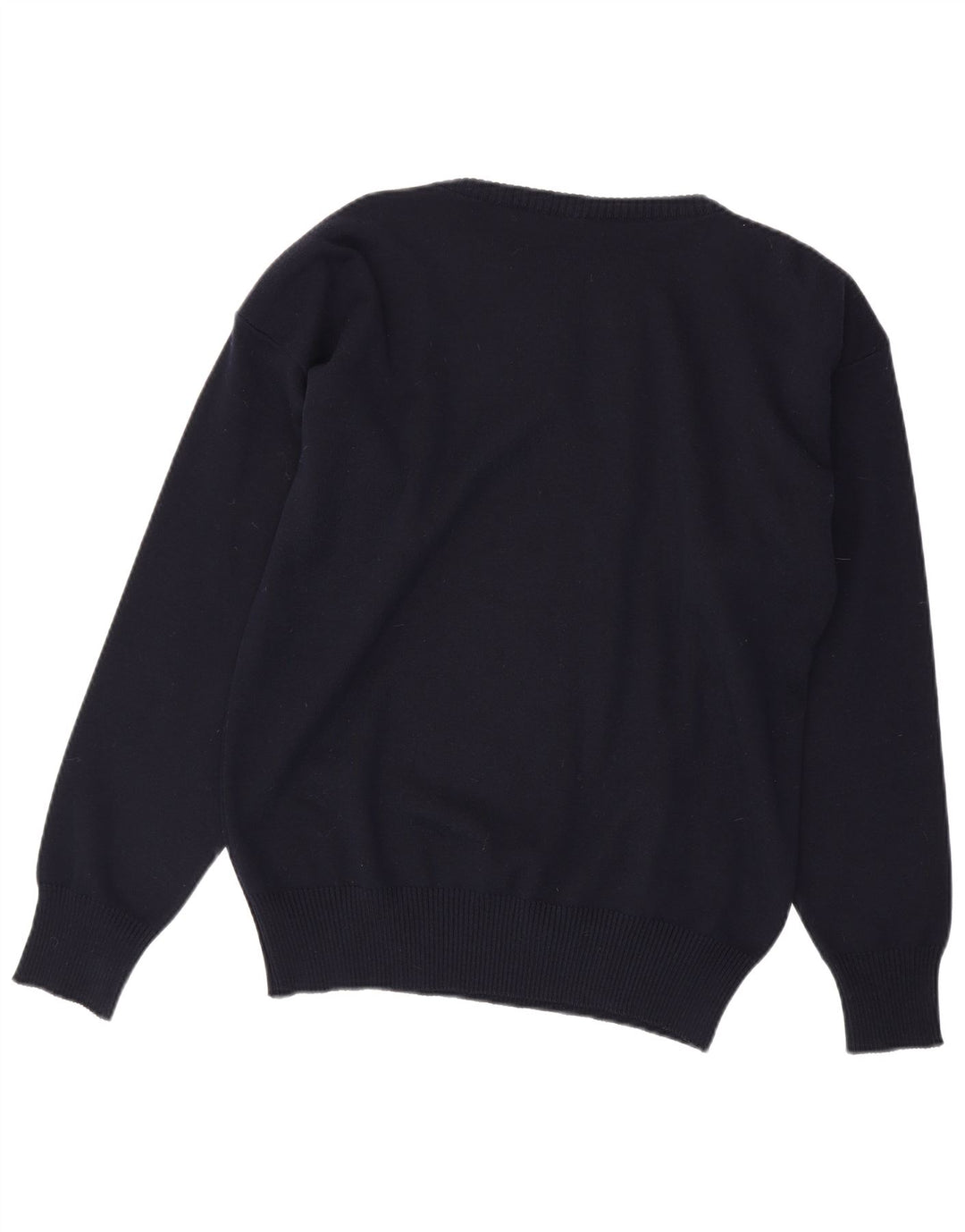 Suéter masculino Paul & Shark com zíper e gola em lã virgem azul marinho médio