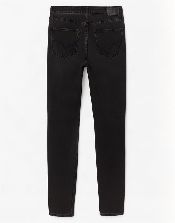 Calça jeans feminina Levi's 721 High Rise Skinny W30 L30 cinza algodão