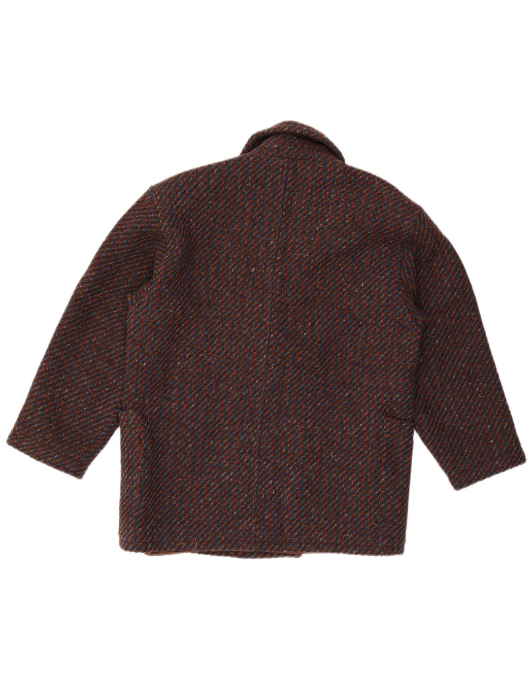 Sobretudo feminino vintage IT 44 médio multicolorido manchado