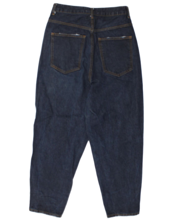Calça jeans feminina cintura alta Zara EU 38 pequena W28 L24 azul marinho