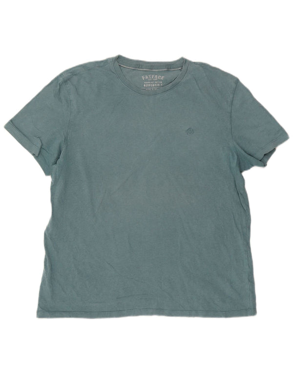 Camiseta masculina Fat Face Top XL algodão azul
