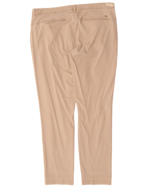 Calça Chino Feminina Tommy Hilfiger US 14 XL W38 L30 Algodão Bege