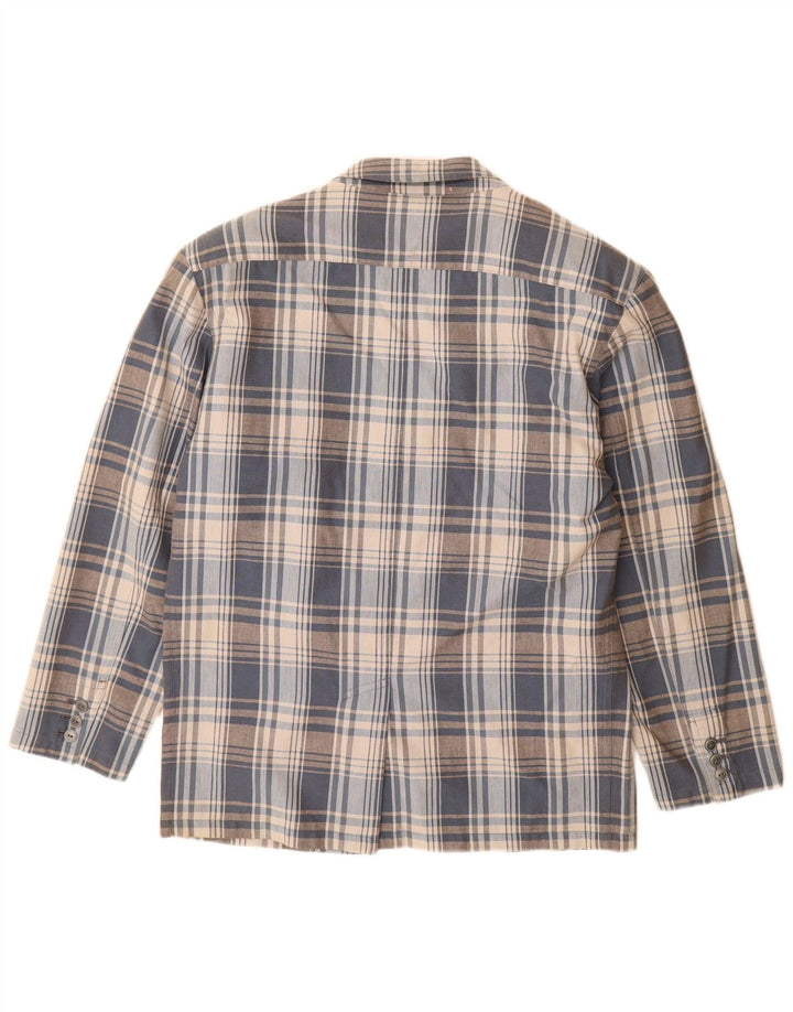 Jaqueta Blazer Masculina Valentino com 2 Botões Reino Unido 40 Grande Cinza