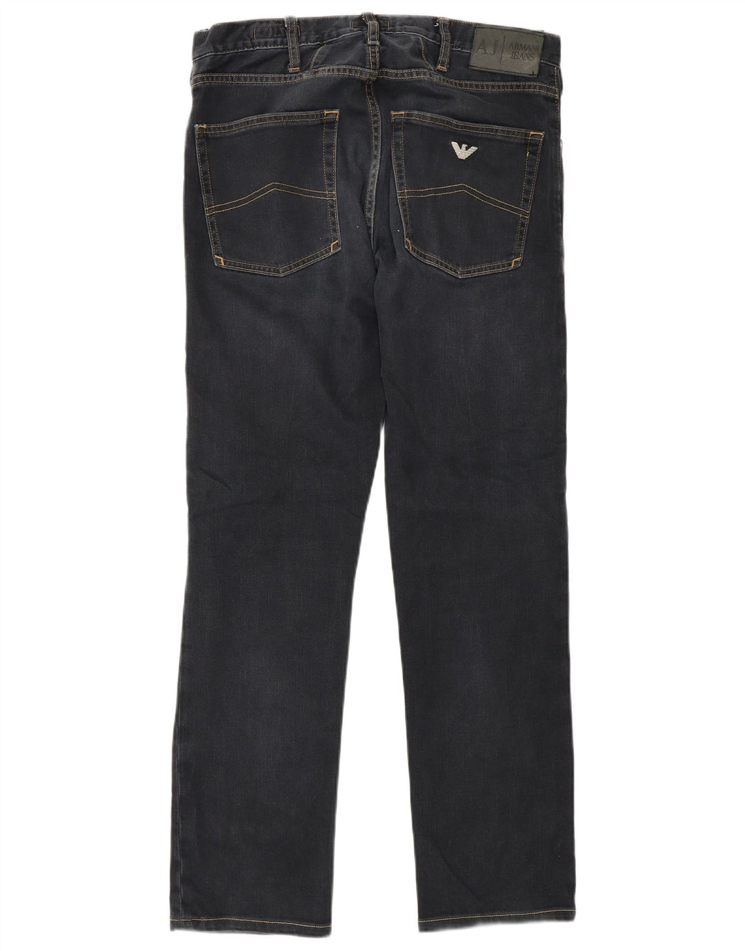 Armani Mens Slim Jeans W30 L30 Azul Marinho Algodão