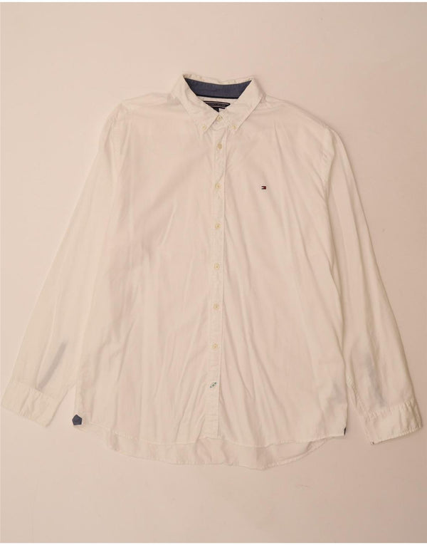 Camisa masculina Tommy Hilfiger New York Fit 2XL algodão branco