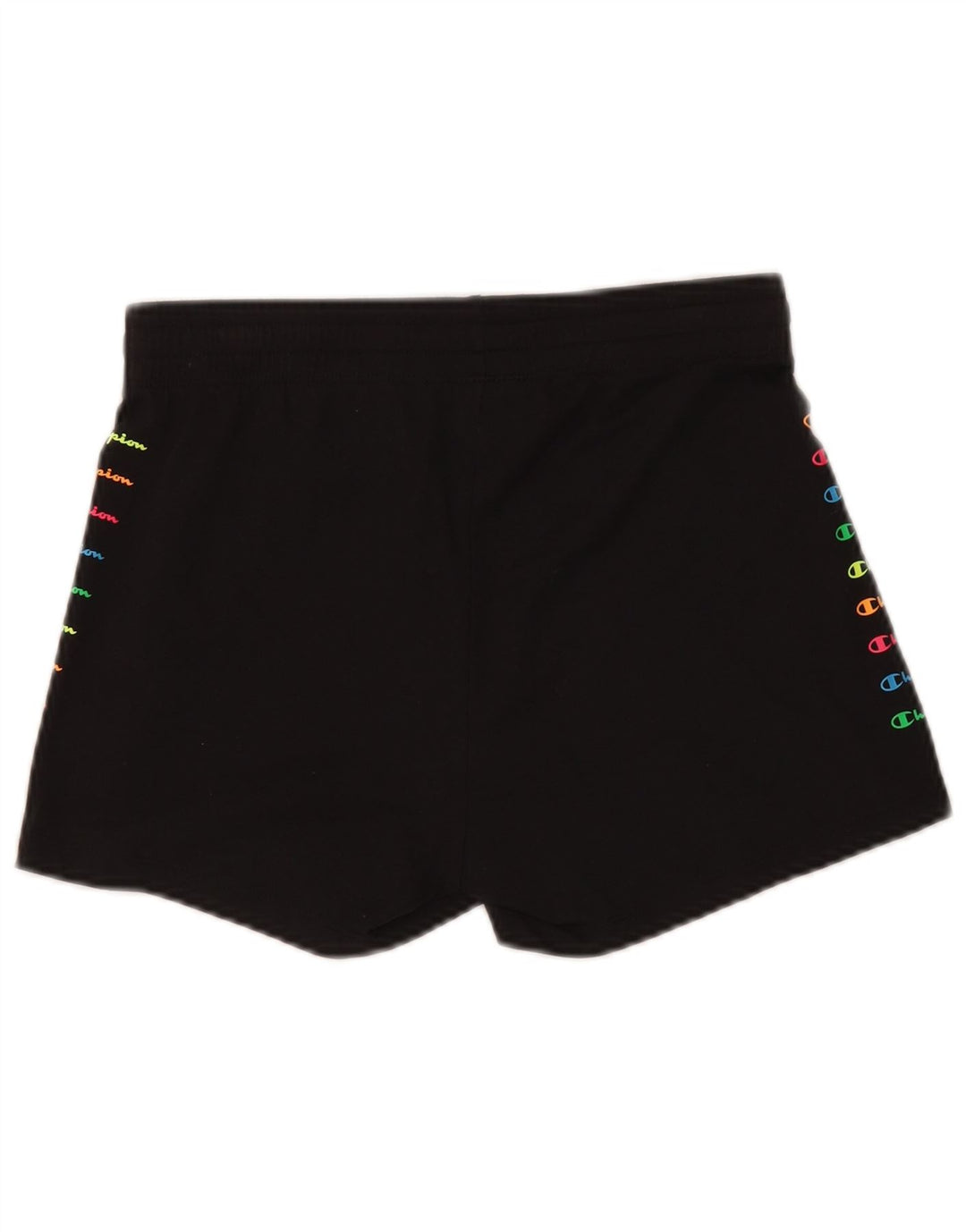 Shorts esportivos gráficos femininos Champion UK 12 médio preto