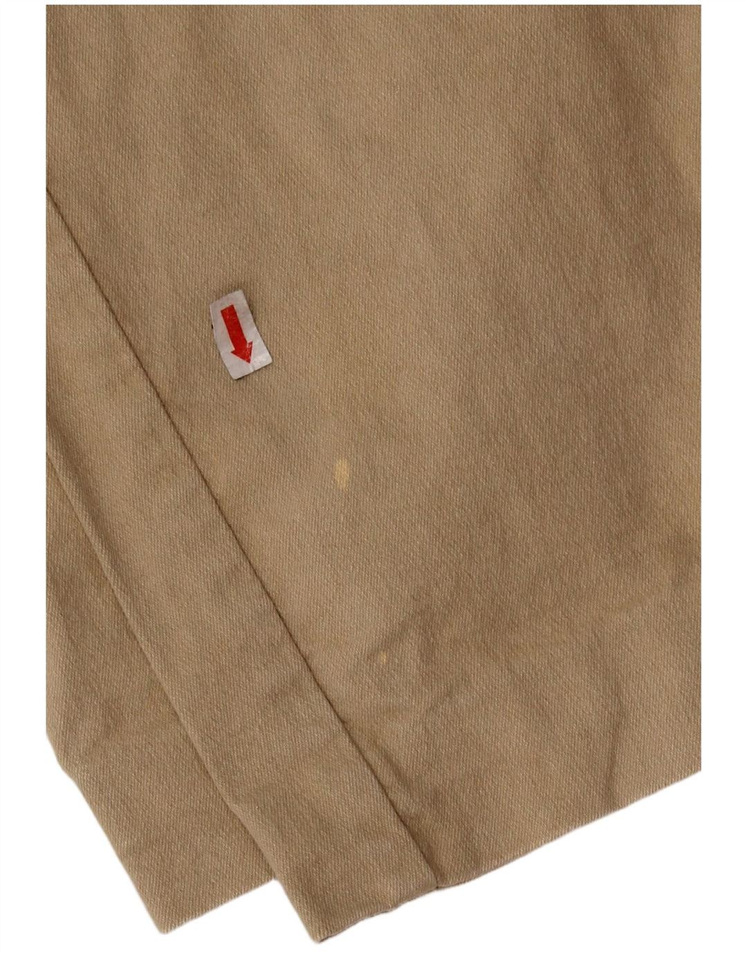 Calça feminina vintage reta casual IT 46 grande W28 L27 algodão bege