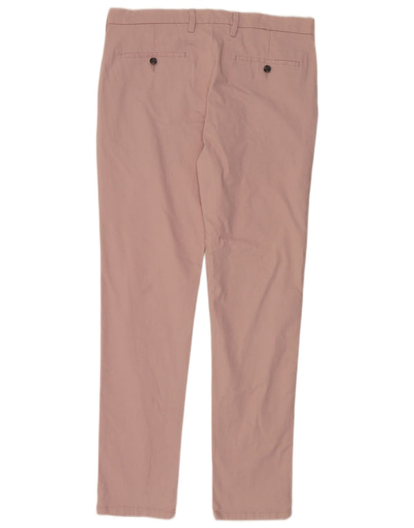 Calça jeans skinny masculina Marks & Spencer W34 L31 algodão rosa