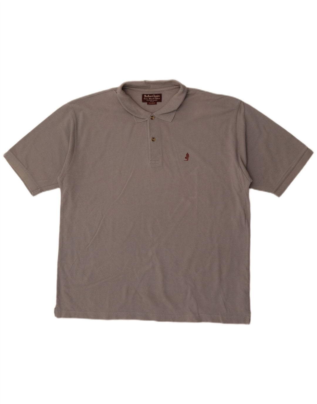 Camisa polo masculina Marlboro Classics XL cinza algodão