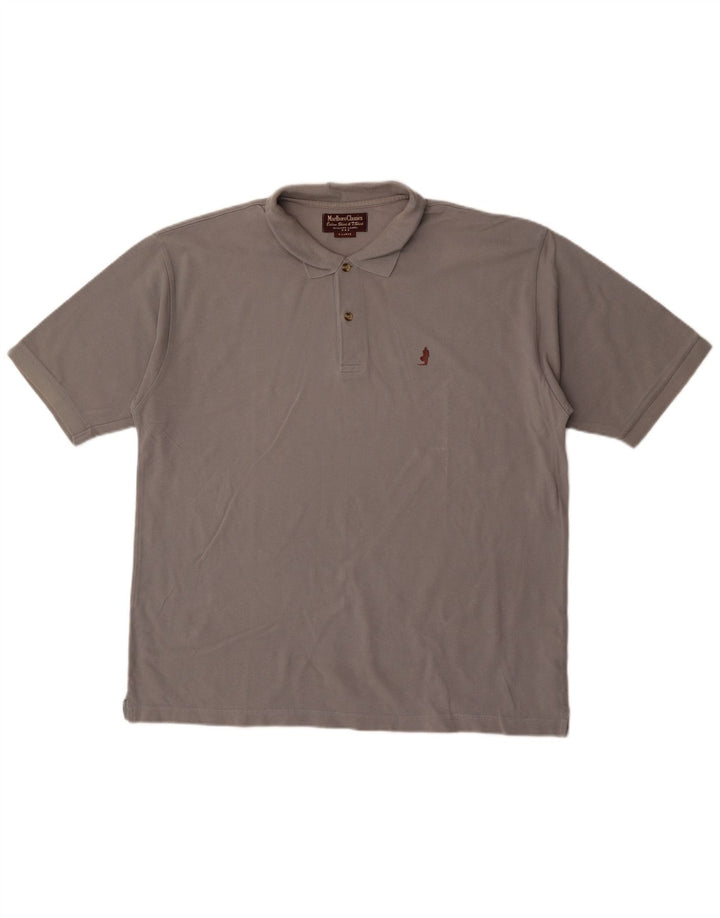 Camisa polo masculina Marlboro Classics XL cinza algodão