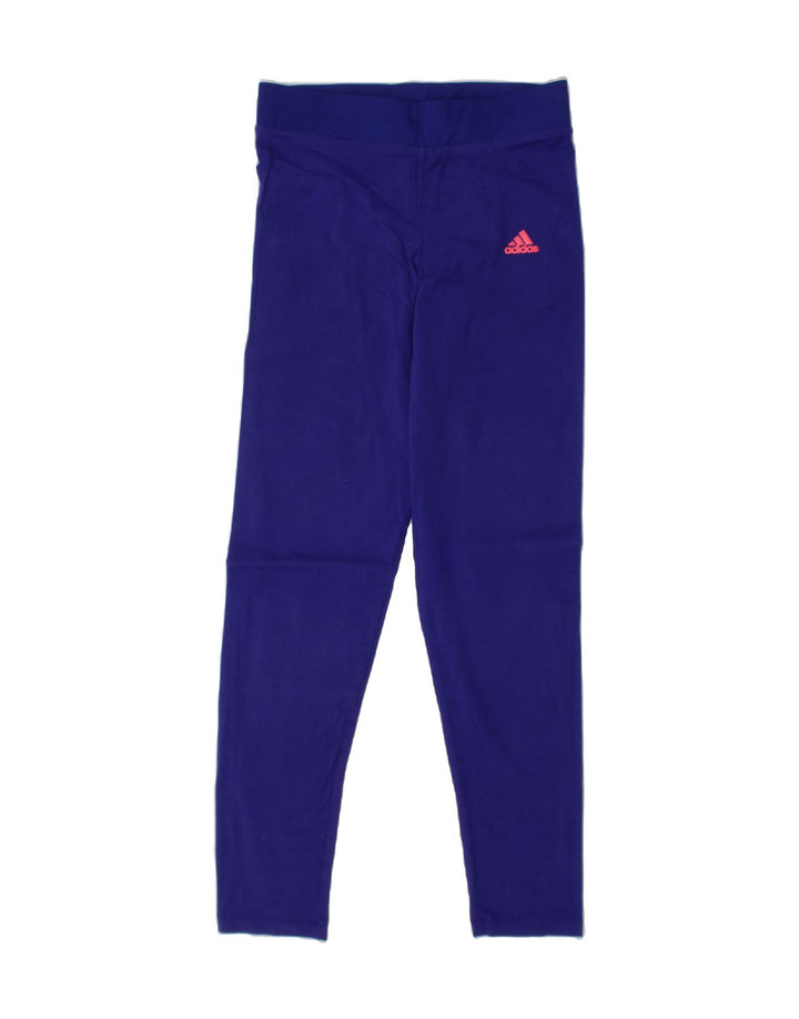 ADIDAS Girls Leggings 13-14 Years  Purple Cotton Vintage Adidas and Second-Hand Adidas from Messina Hembry 
