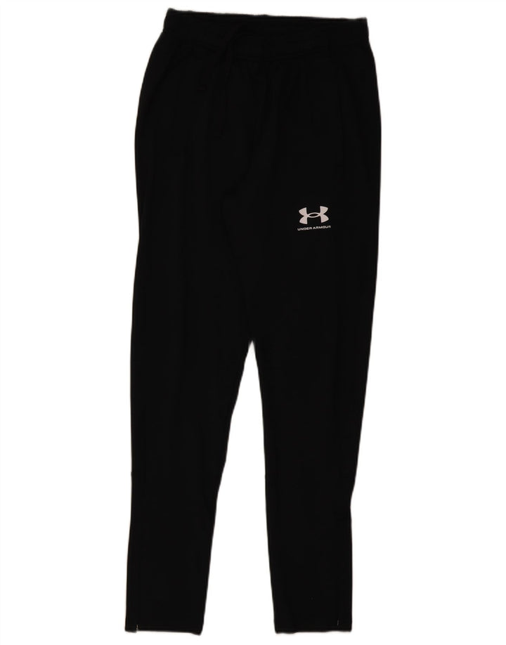 Calça de treino masculina Under Armour pequena poliéster preta