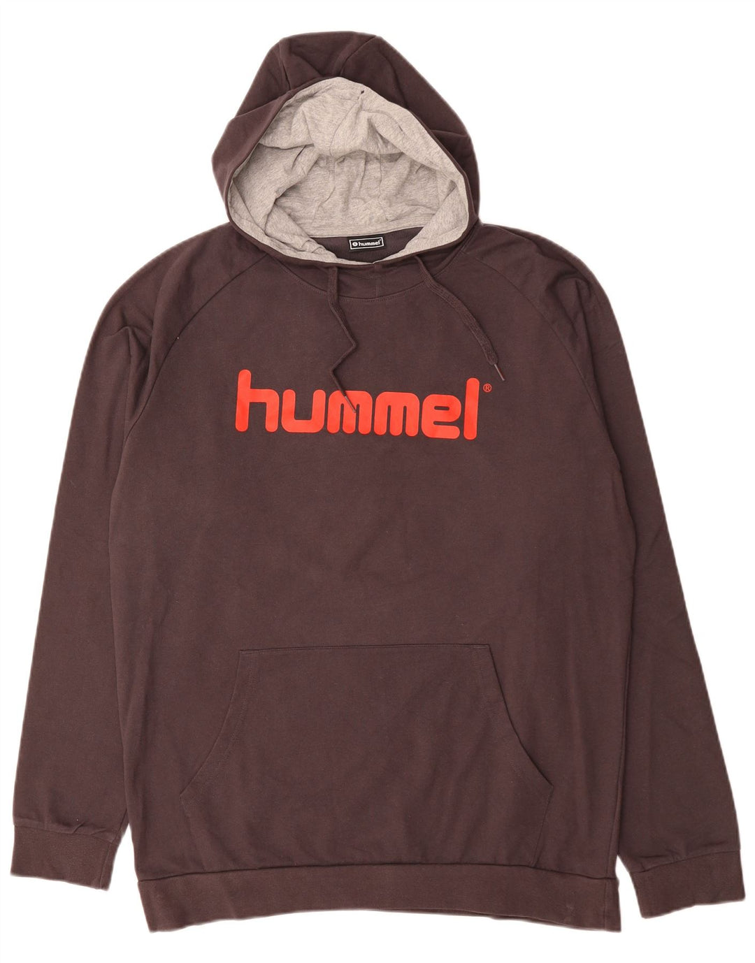 Jumper com capuz gráfico masculino HUMMEL XL algodão preto