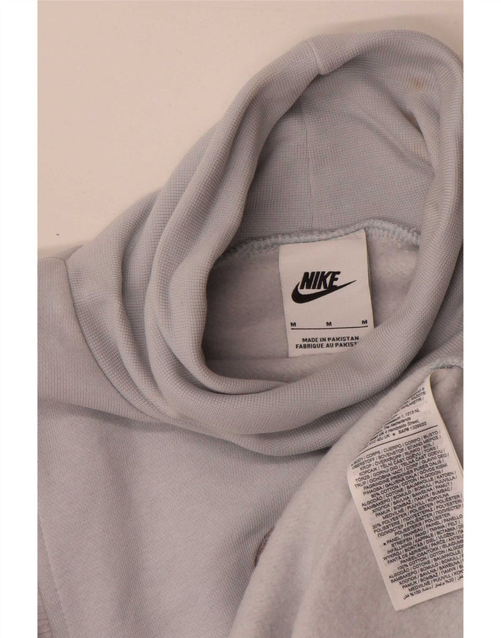Nike feminino gráfico moletom jumper UK 14 médio azul colorblock