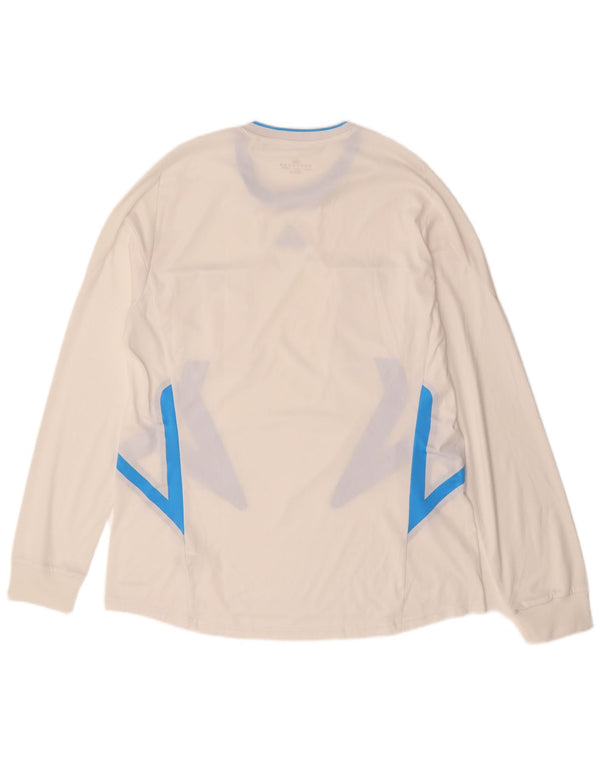 ADIDAS Mens Climacool Top Manga Longa XL Branco Colourblock Poliéster
