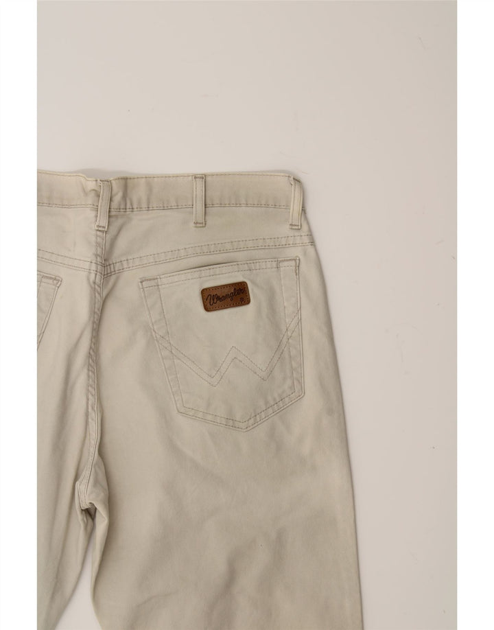 WRANGLER Mens Straight Casual Trousers W35 L30 Beige Cotton Vintage Wrangler and Second-Hand Wrangler from Messina Hembry 