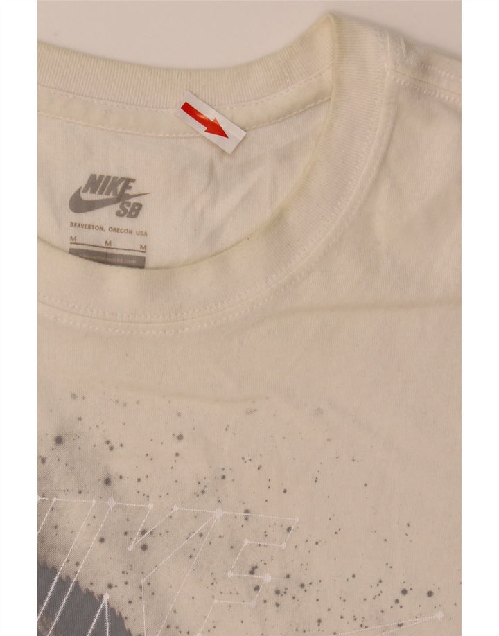 Camiseta Nike Masculina Dri Fit Graphic Top Médio Algodão Branco